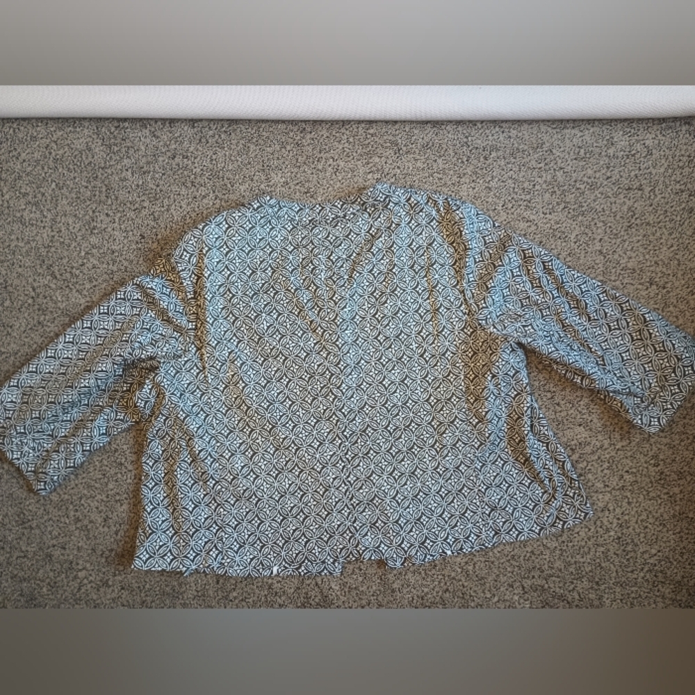 Talbots 20w Swing Jacket Single Button Cropped St… - image 4